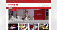 Desktop Screenshot of maya-tandoori.com